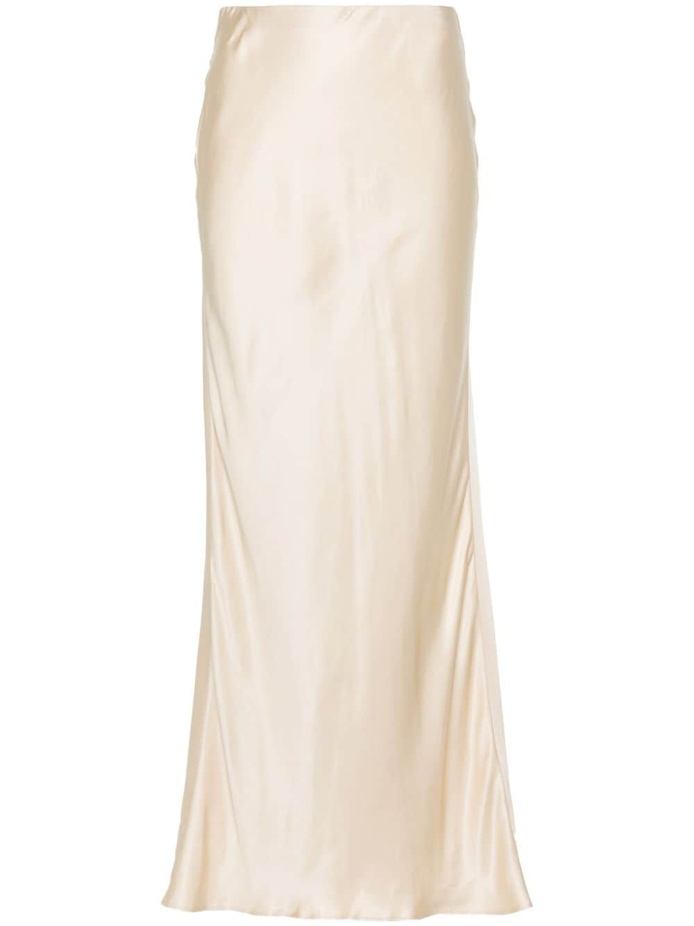 LIU JO satin maxi skirt - Neutrals von LIU JO