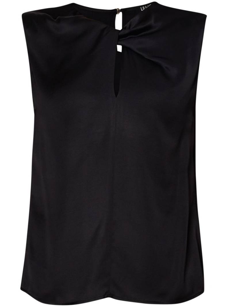 LIU JO satin top - Black von LIU JO