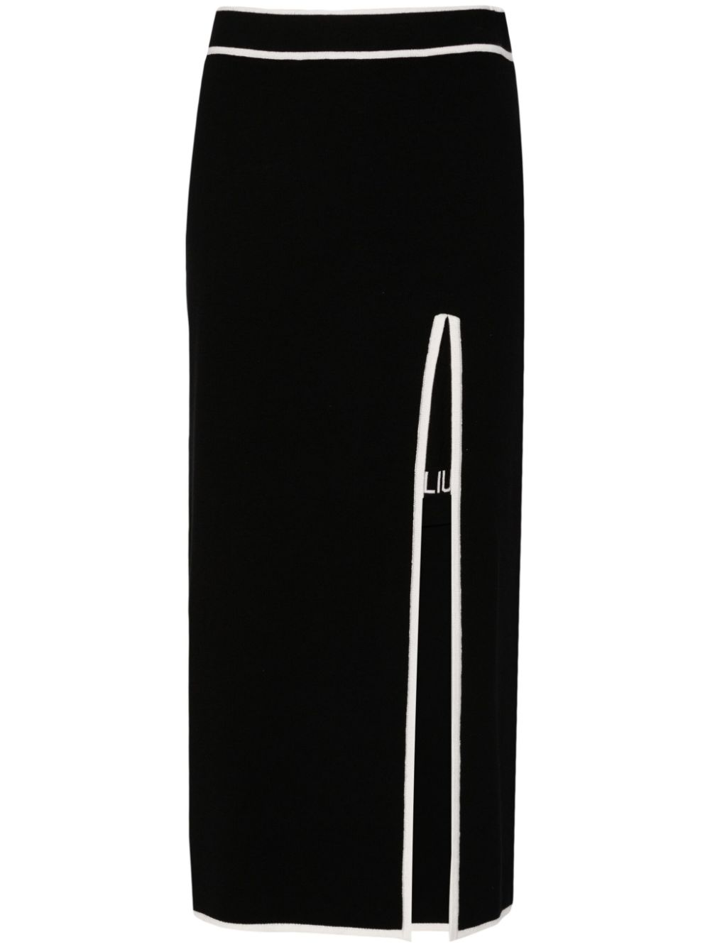 LIU JO side-slit midi skirt - Black von LIU JO