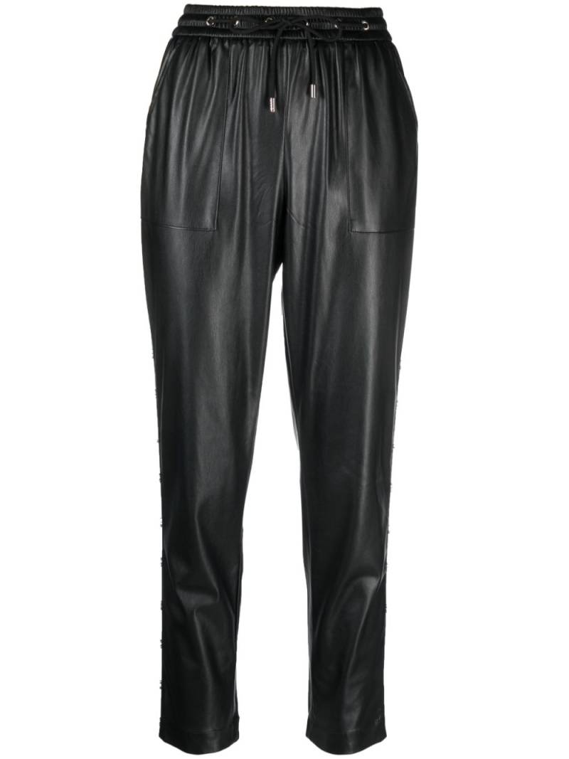 LIU JO side-stripe tapered trousers - Black von LIU JO