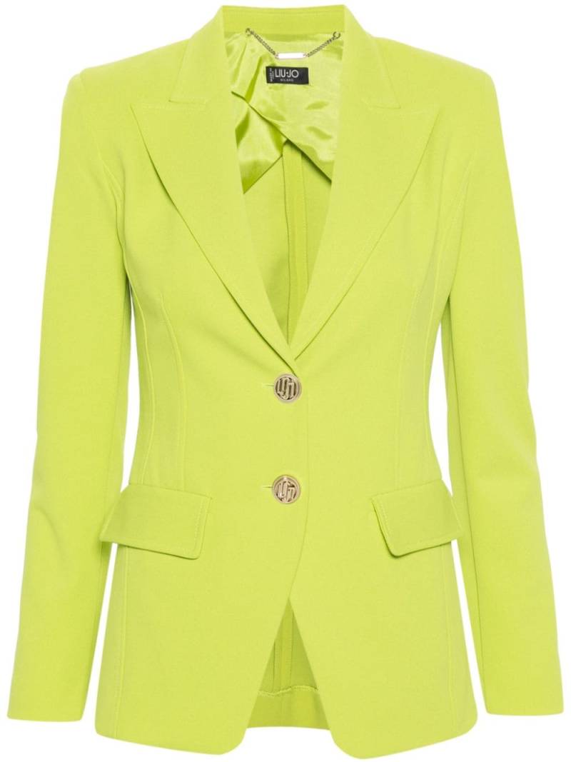 LIU JO single-breasted crepe blazer - Green von LIU JO