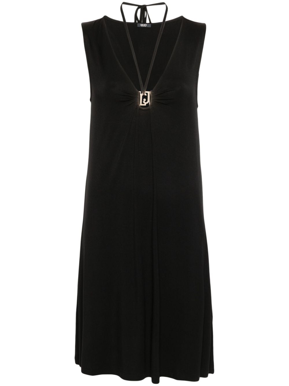 LIU JO sleeveless jersey midi dress - Black von LIU JO