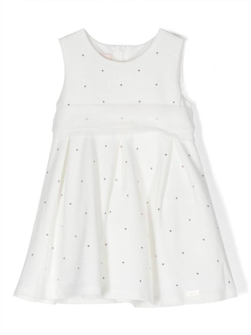 Liu Jo Kids stud-embellished sleeveless dress - White von Liu Jo Kids