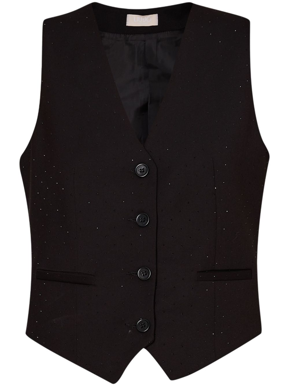 LIU JO stud-embellished suit waistcoat - Black von LIU JO