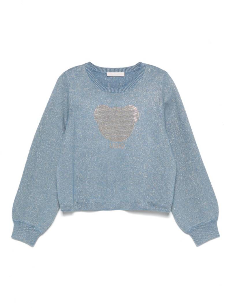 LIU JO stud-embellished sweater - Blue von LIU JO