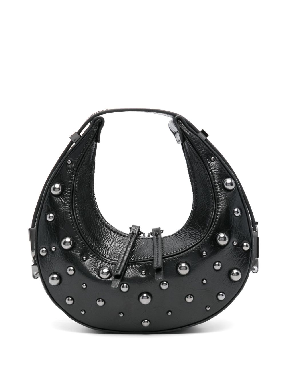 LIU JO studded glossy tote bag - Black von LIU JO