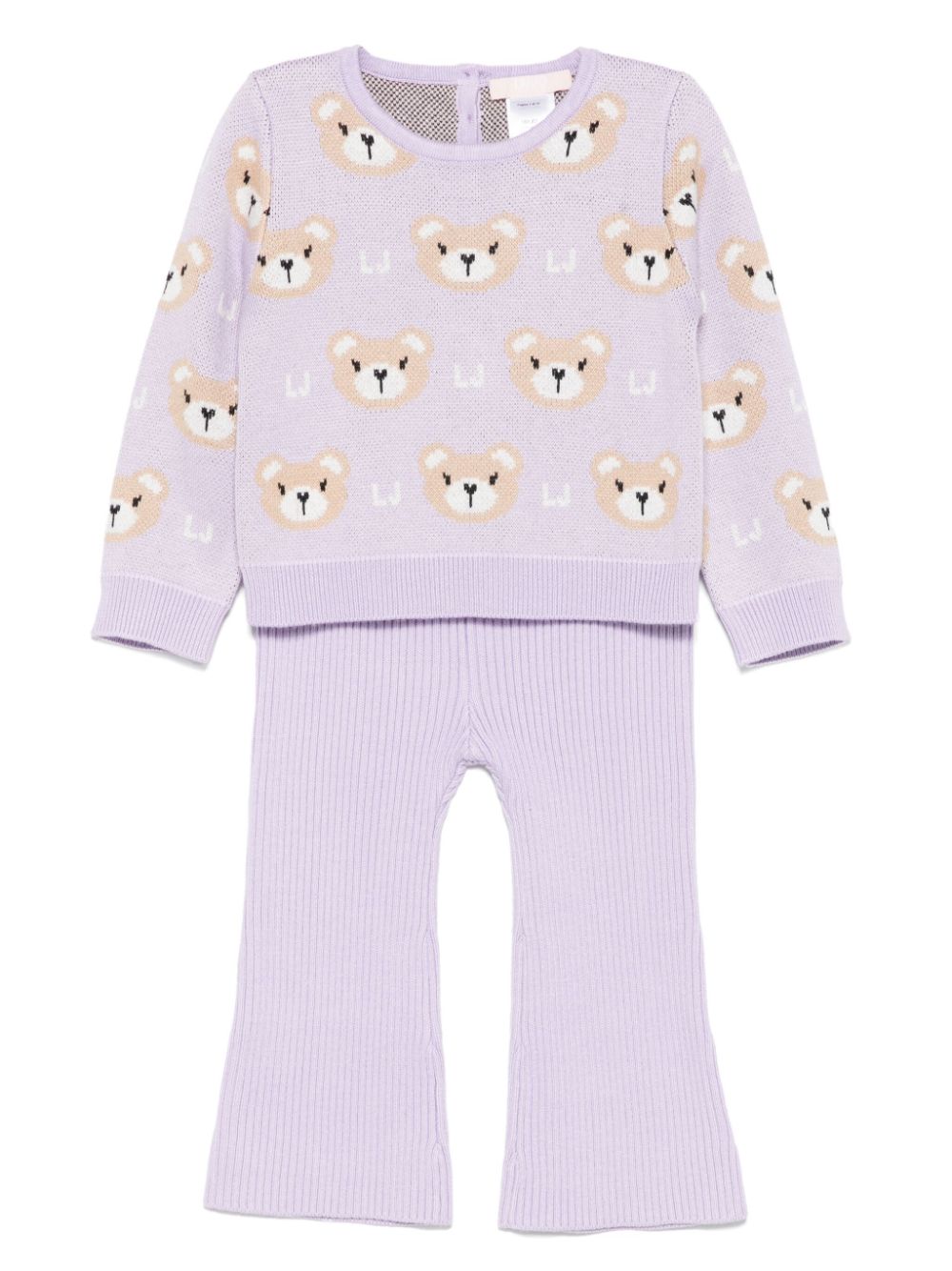 LIU JO teddy bear-jacquard tracksuit set - Purple von LIU JO