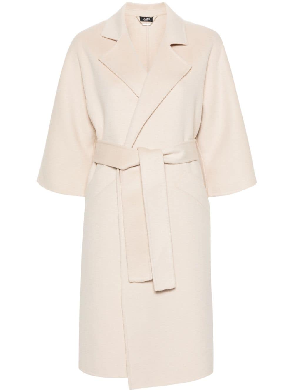 LIU JO tied-waist robe coat - Neutrals von LIU JO