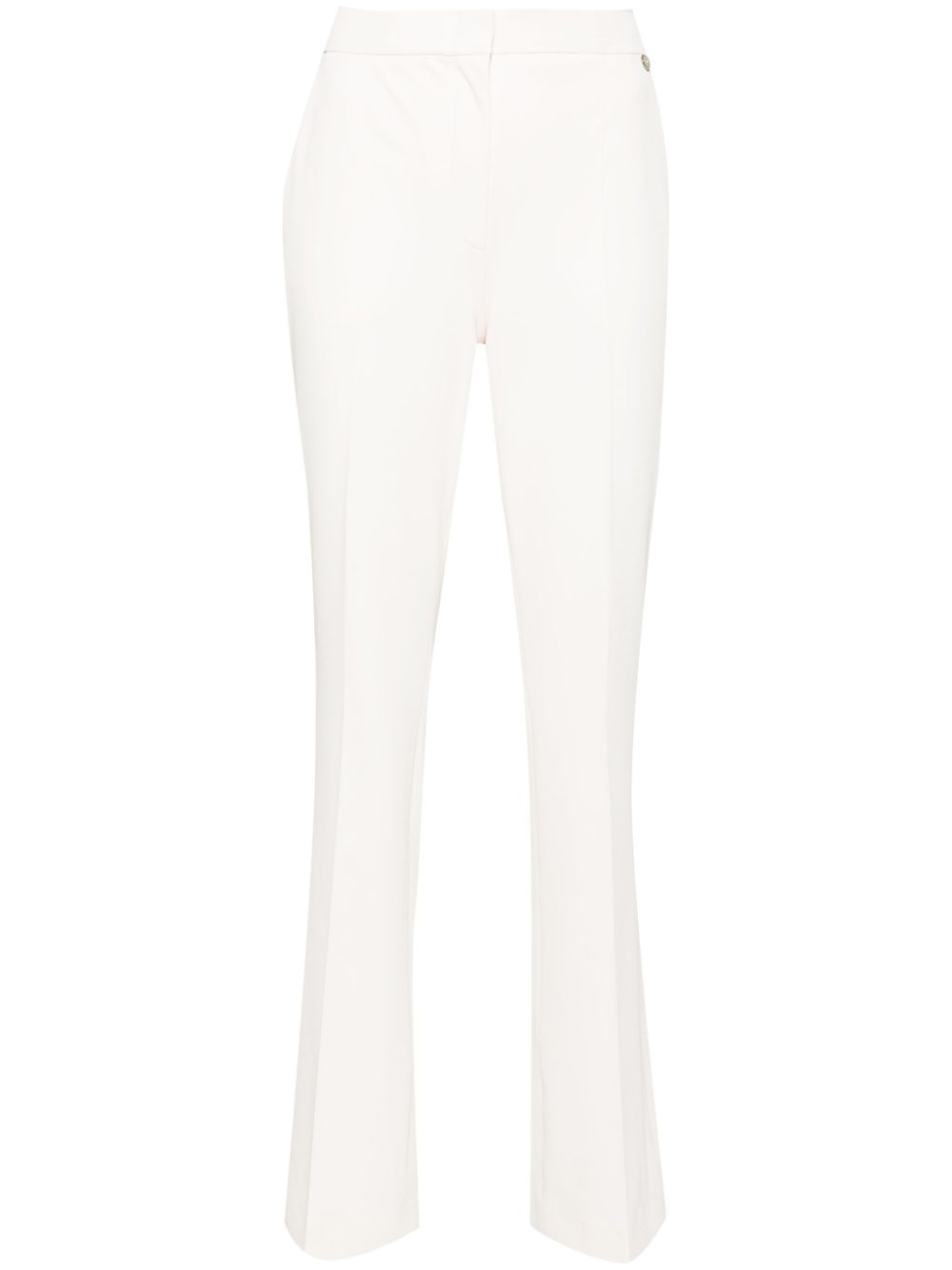 LIU JO twill straight-leg trousers - Neutrals von LIU JO