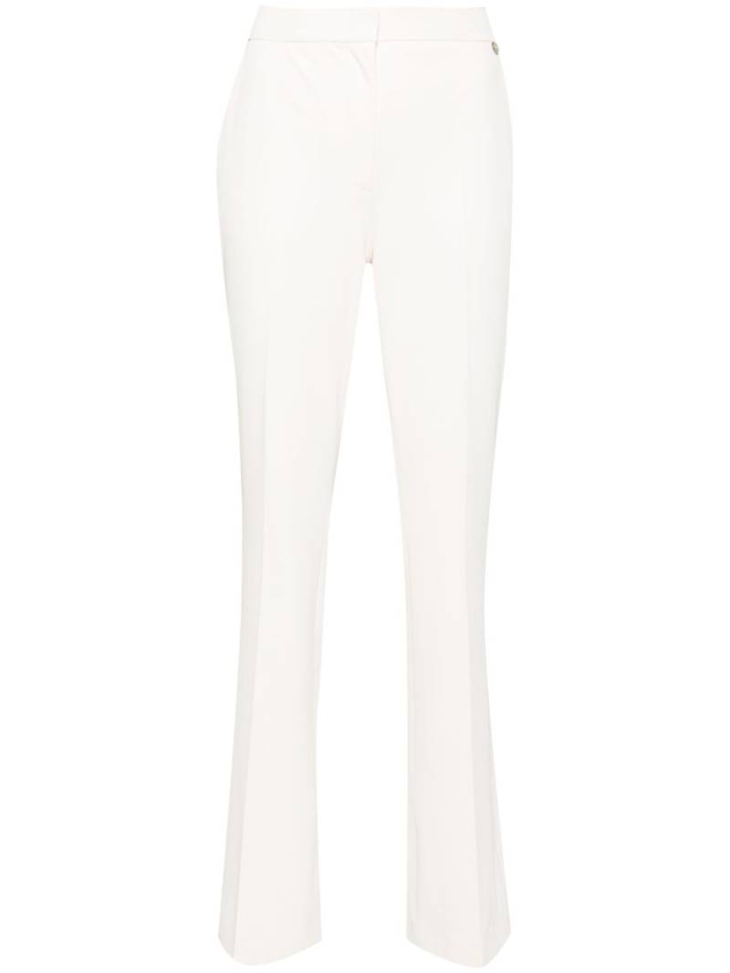 LIU JO twill straight-leg trousers - Neutrals von LIU JO