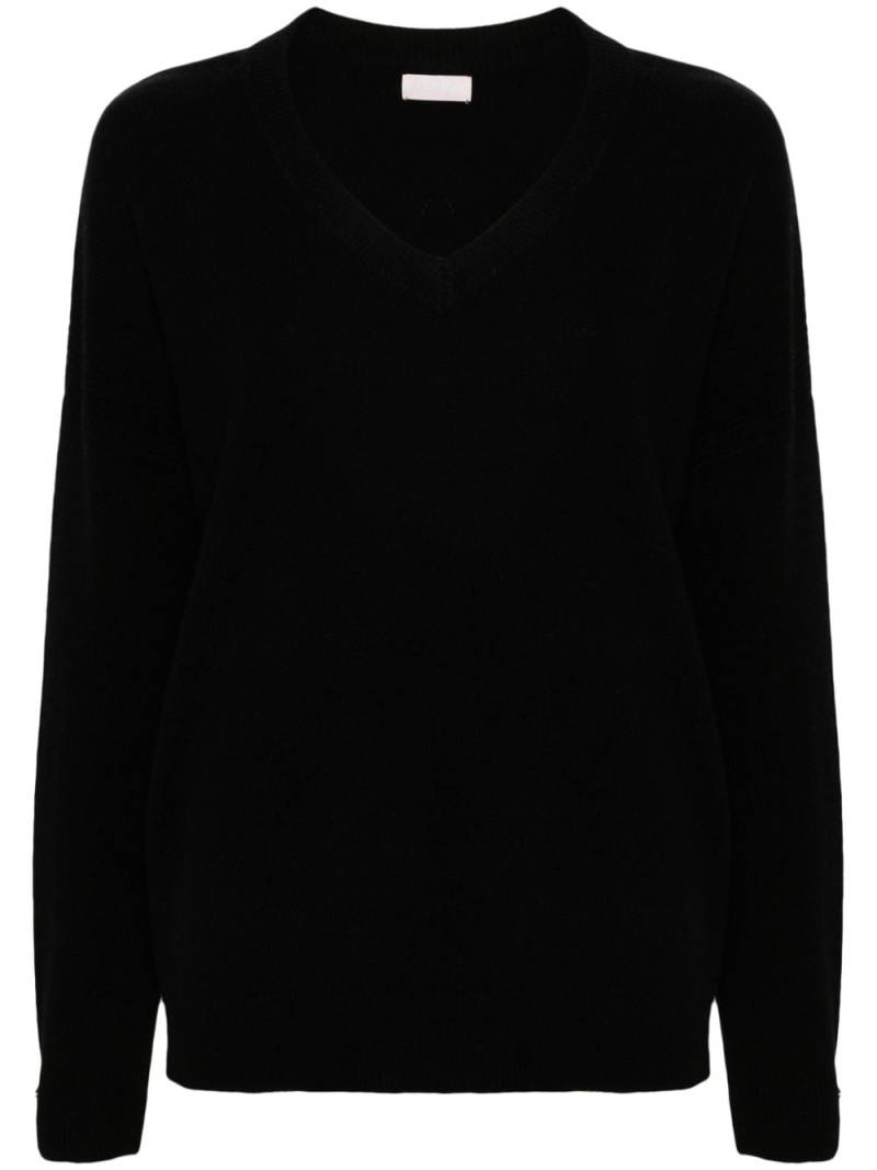 LIU JO v-neck wool jumper - Black von LIU JO