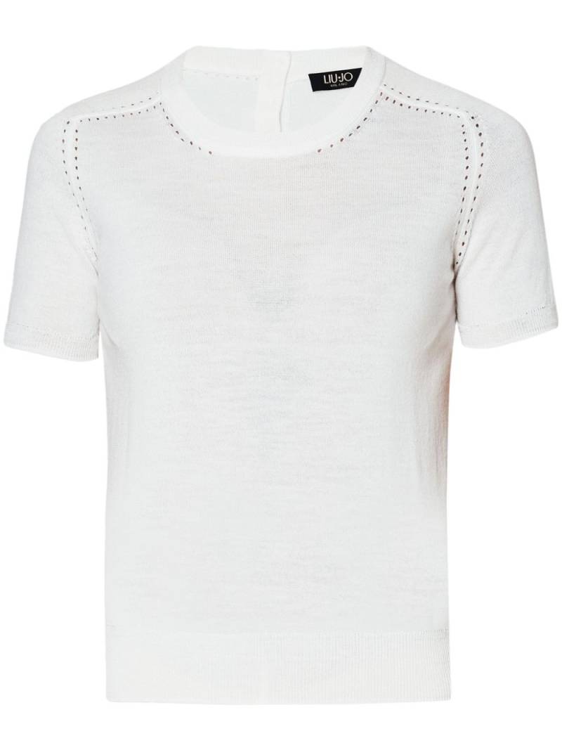 LIU JO virgin wool top - White von LIU JO