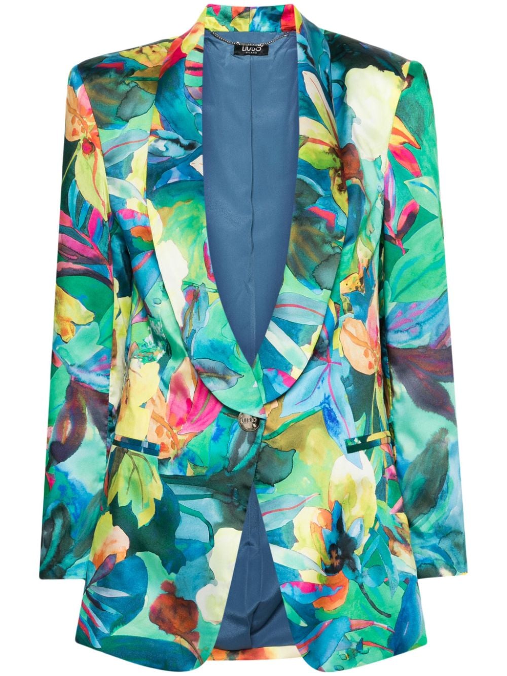 LIU JO watercolour floral-print blazer - Green von LIU JO