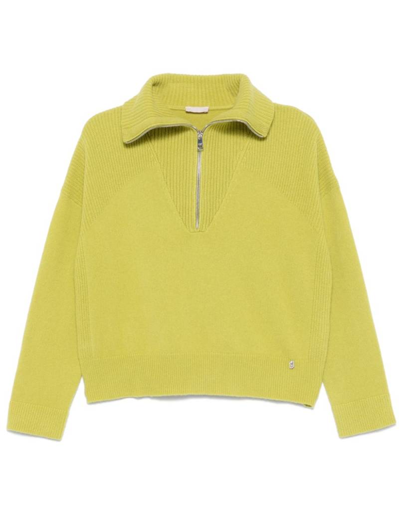 LIU JO zip-up wool sweater - Green von LIU JO