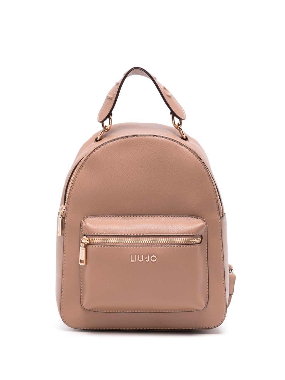 LIU JO zipped faux-leather backpack - Brown von LIU JO