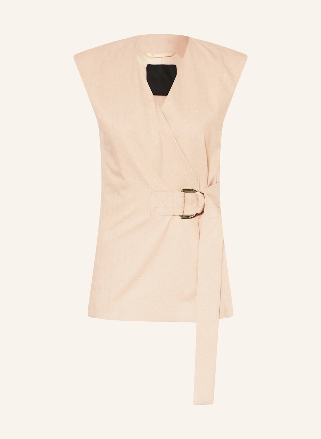 Liu Jo Blazerweste Mit Glitzergarn beige Liu Jo Blazerweste Mit Glitzergarn beige von LIU JO