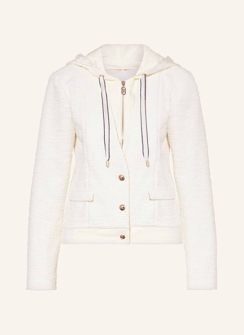 Liu Jo Bouclé-Jacke Mit Herausnehmbarer Blende Und Glitzergarn beige von LIU JO