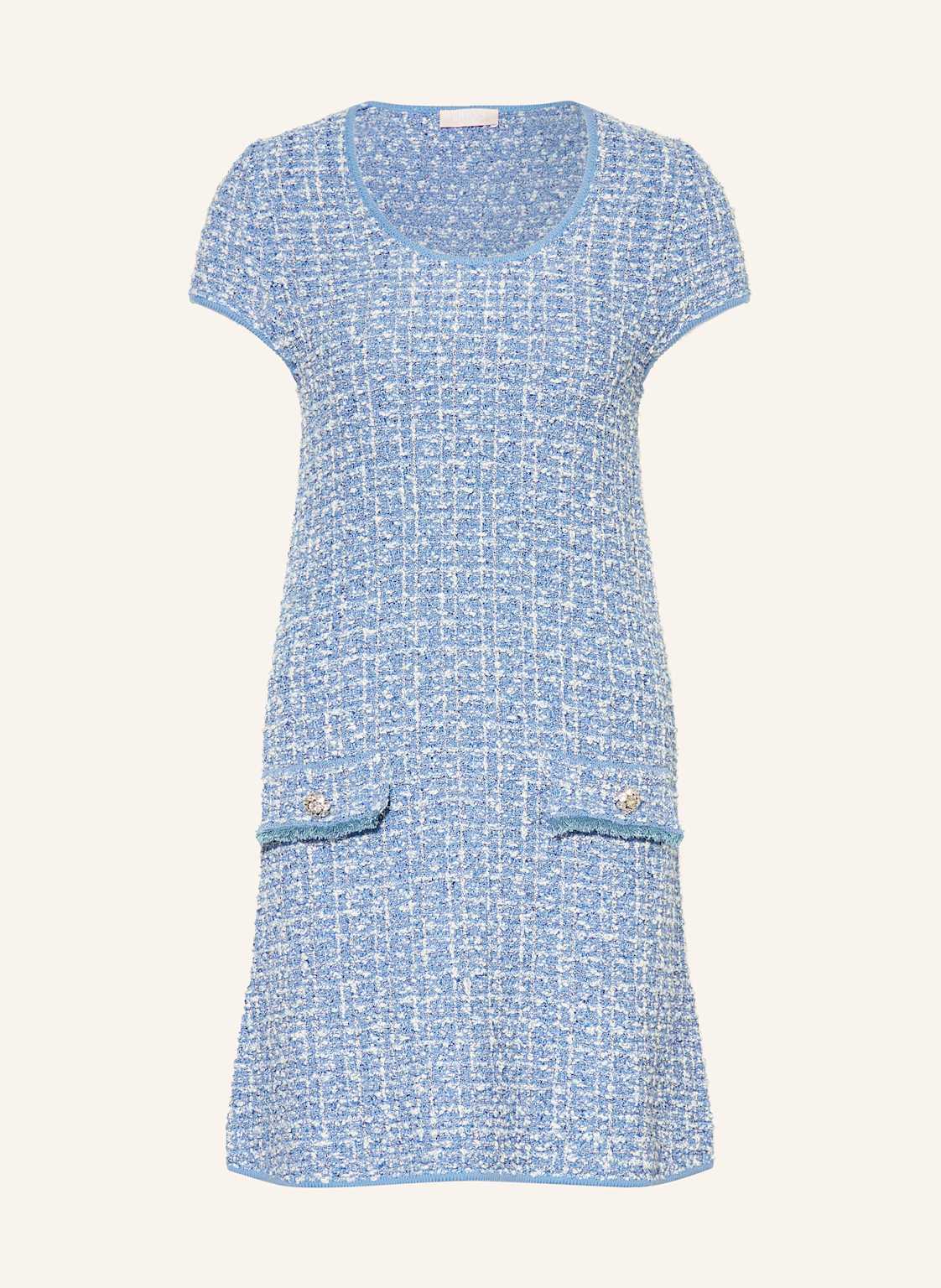 Liu Jo Bouclé-Kleid Mit Schmucksteinen blau Liu Jo Bouclé-Kleid Mit Schmucksteinen blau von LIU JO