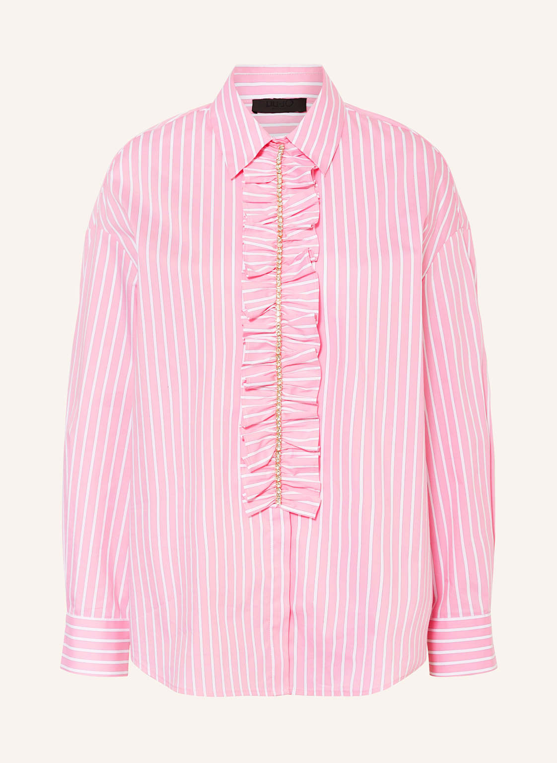 Liu Jo Hemdbluse Mit Schmucksteinen Und Rüschen pink Liu Jo Hemdbluse Mit Schmucksteinen Und Rüschen pink von LIU JO
