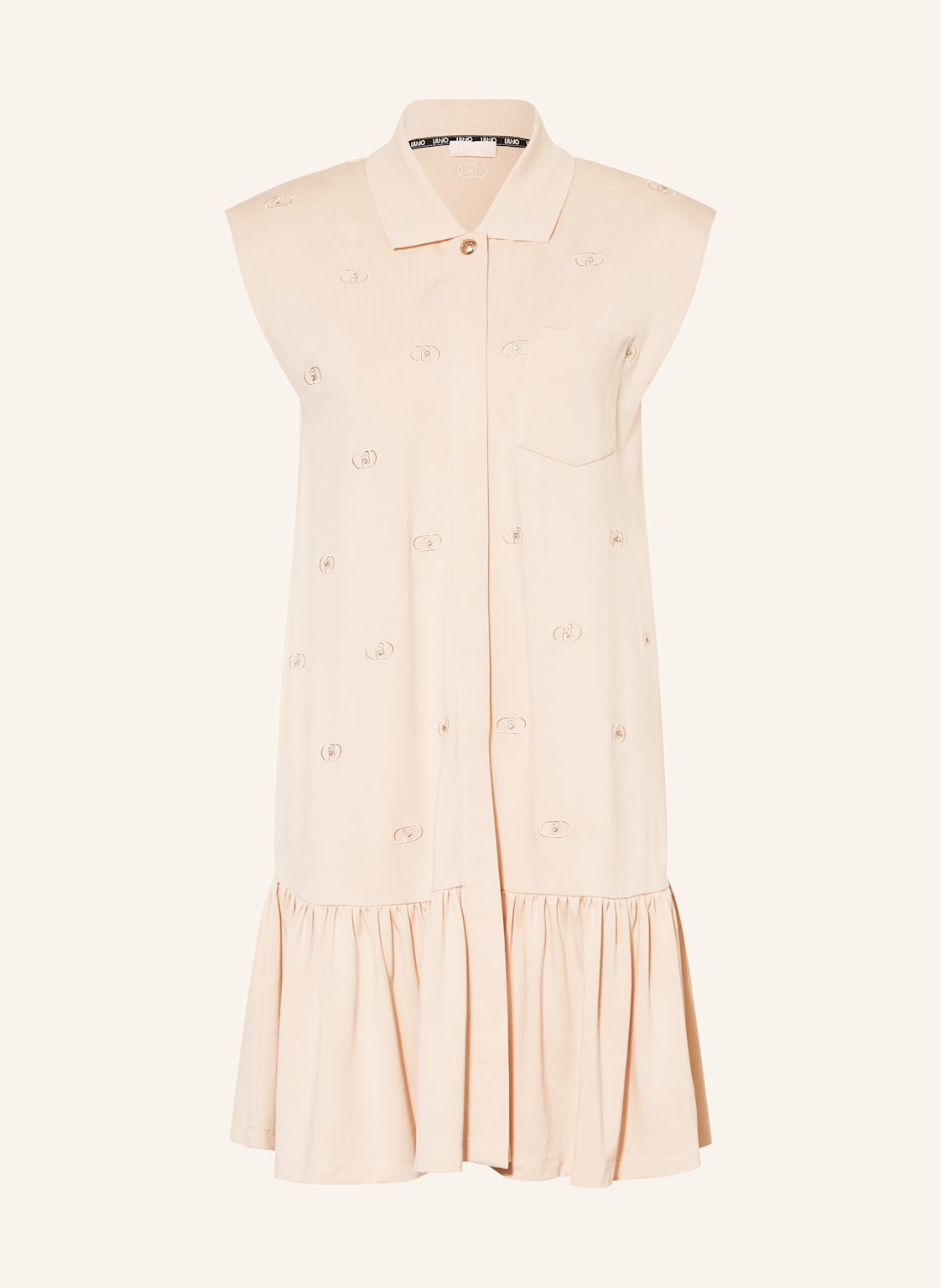 Liu Jo Jerseykleid Mit Schmucksteinen beige Liu Jo Jerseykleid Mit Schmucksteinen beige von LIU JO