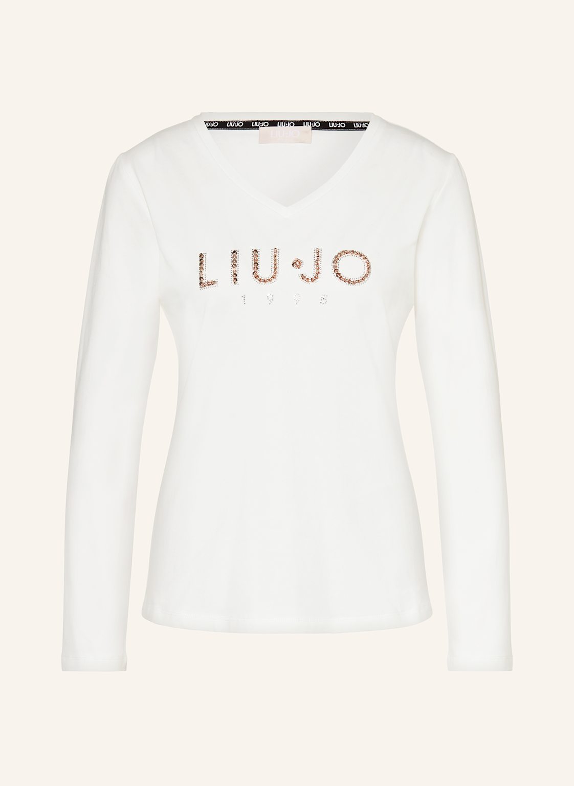 Liu Jo Longsleeve Mit Schmucksteinen weiss von LIU JO