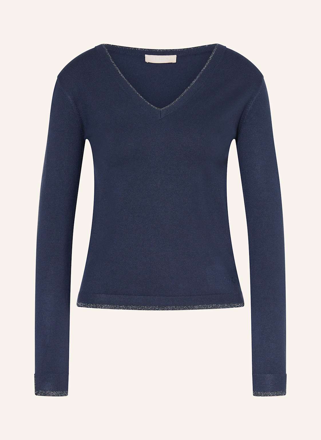 Liu Jo Pullover Mit Glitzergarn Und Schmucksteinen blau von LIU JO