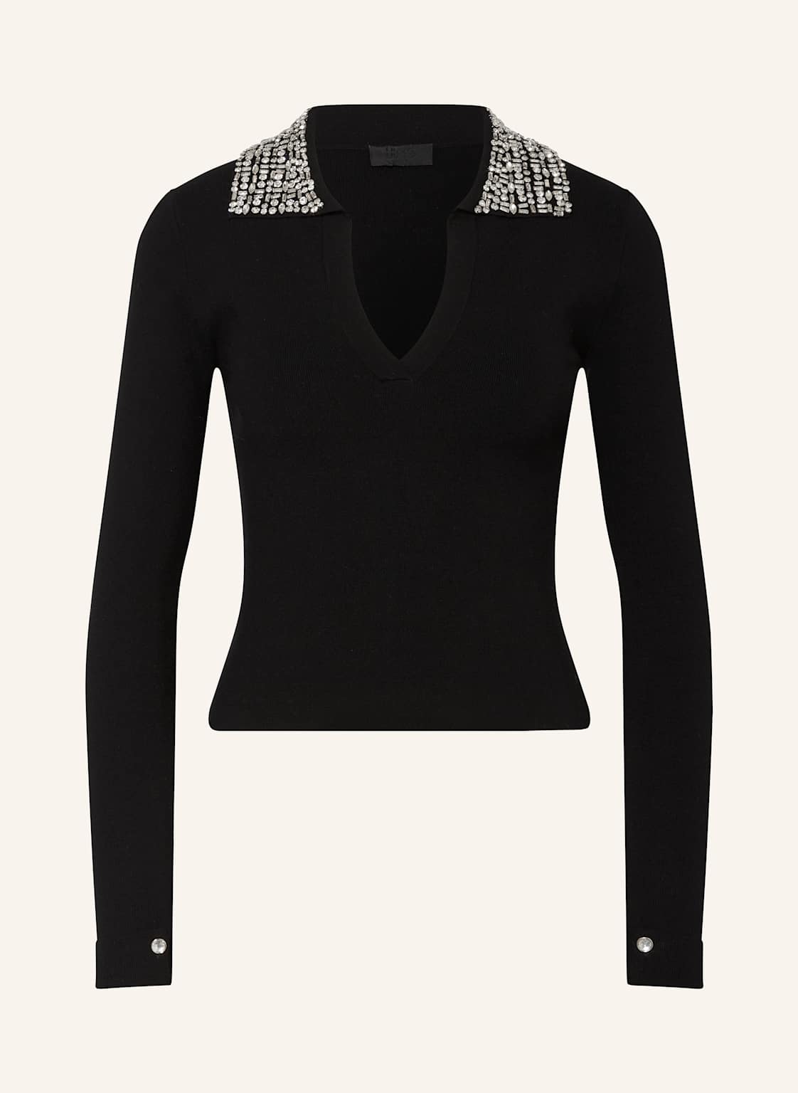 Liu Jo Pullover Mit Schmucksteinen schwarz Liu Jo Pullover Mit Schmucksteinen schwarz von LIU JO
