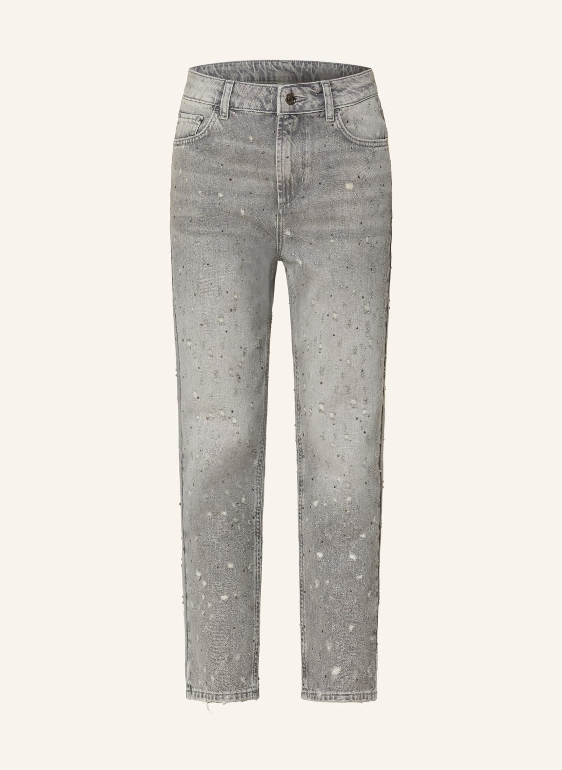 Liu Jo Straight Jeans Mit Schmucksteinen grau von LIU JO