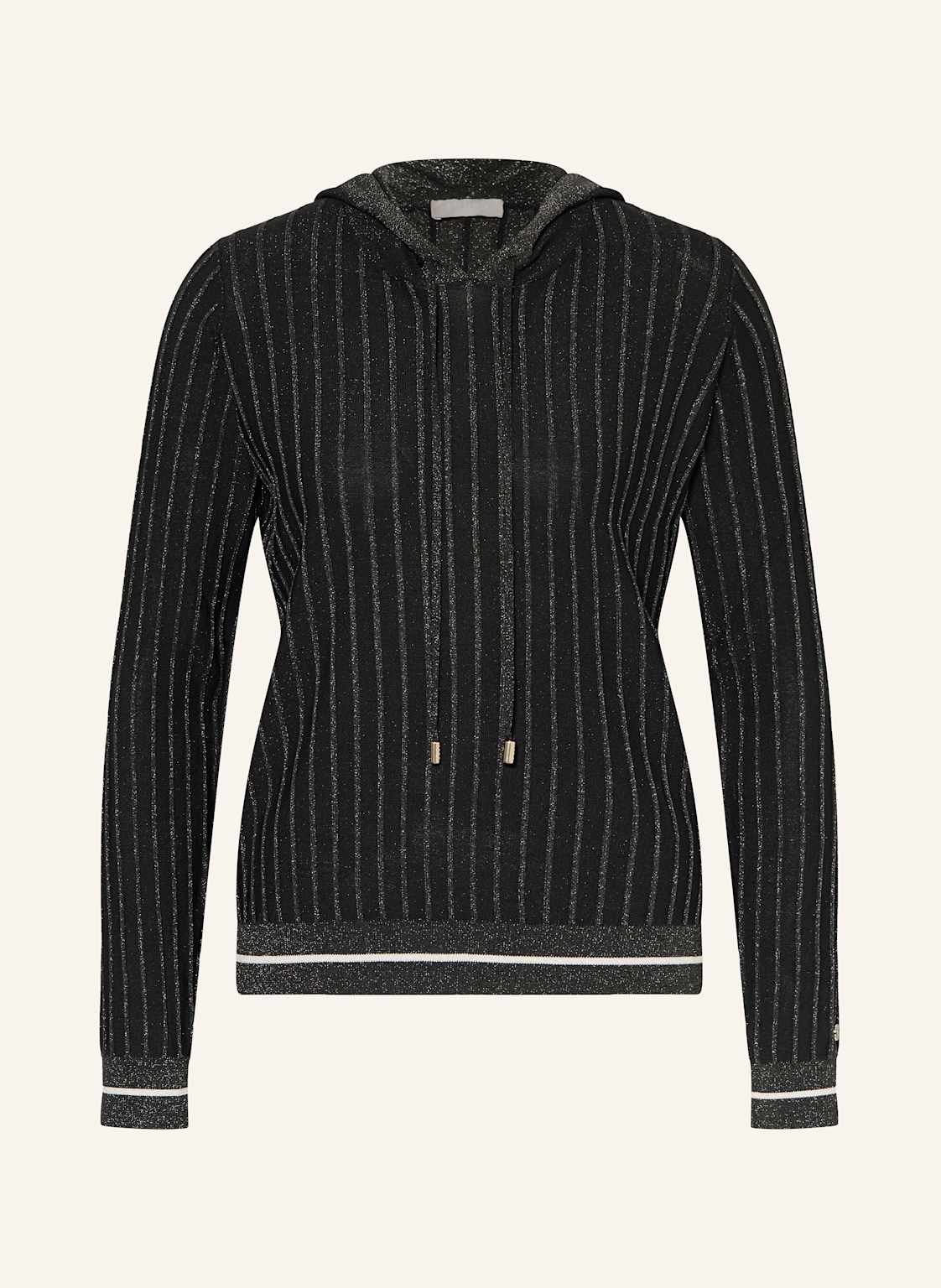 Liu Jo Strick-Hoodie Mit Glitzergarn schwarz Liu Jo Strick-Hoodie Mit Glitzergarn schwarz von LIU JO