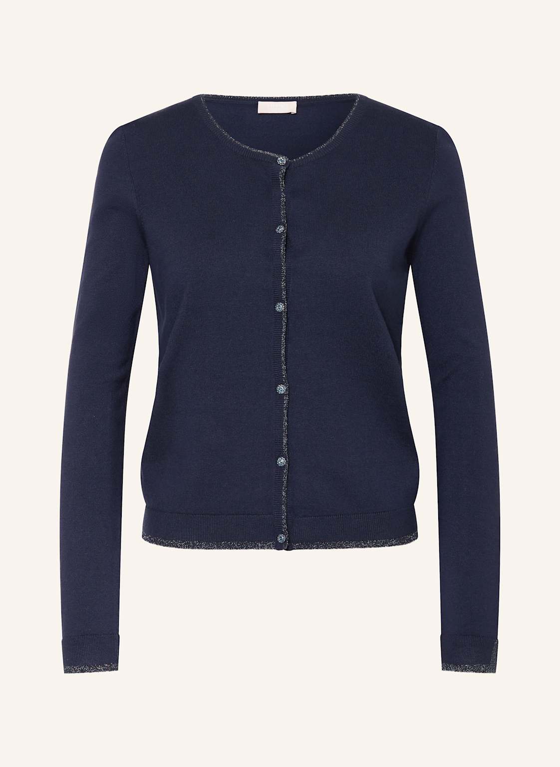 Liu Jo Strickjacke Mit Glitzergarn blau Liu Jo Strickjacke Mit Glitzergarn blau von LIU JO