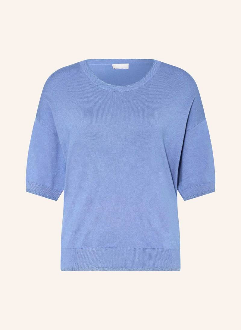 Liu Jo Strickshirt Mit Glitzergarn Und Schmucksteinen blau von LIU JO