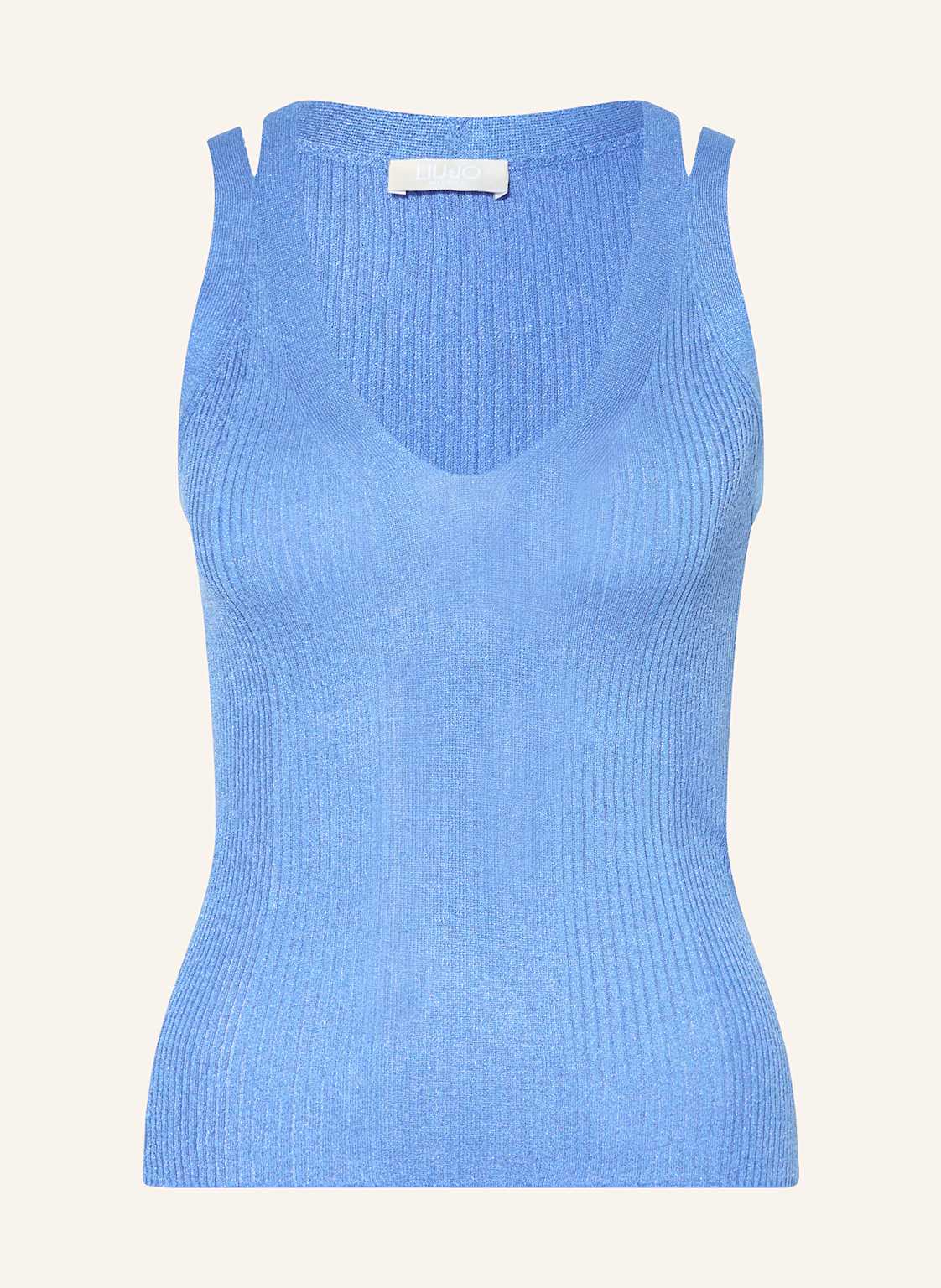Liu Jo Stricktop Mit Glitzergarn blau Liu Jo Stricktop Mit Glitzergarn blau von LIU JO