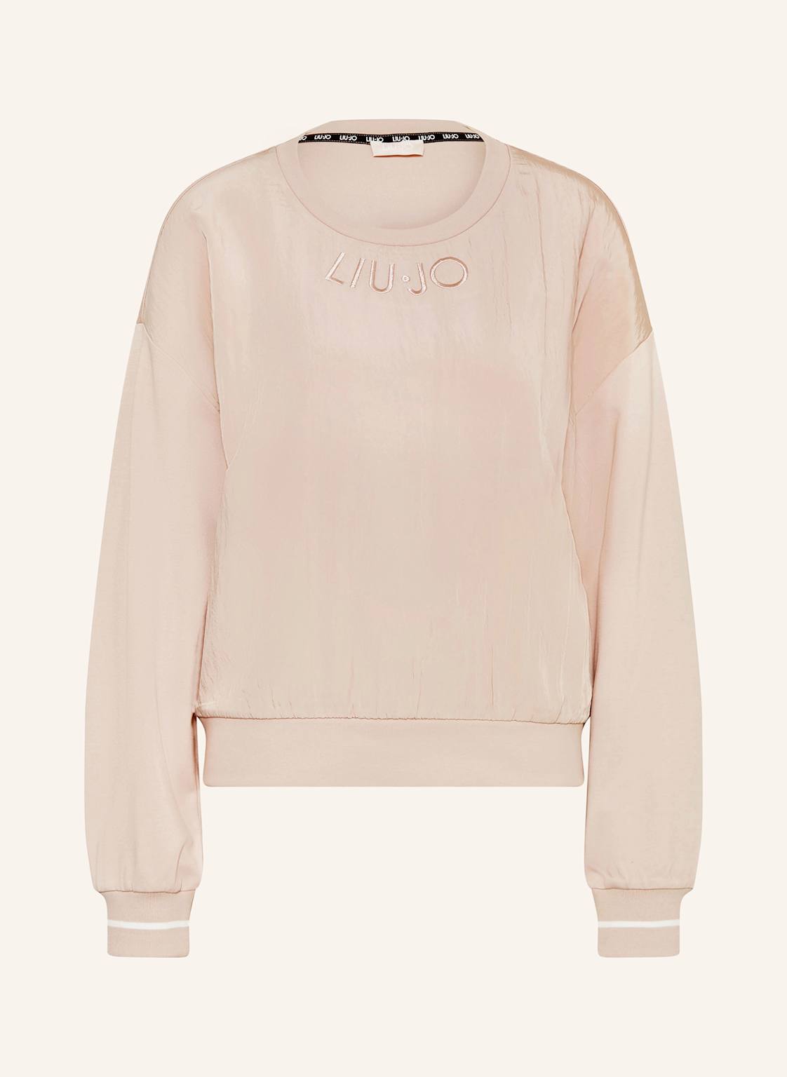 Liu Jo Sweatshirt Im Materialmix beige Liu Jo Sweatshirt Im Materialmix beige von LIU JO