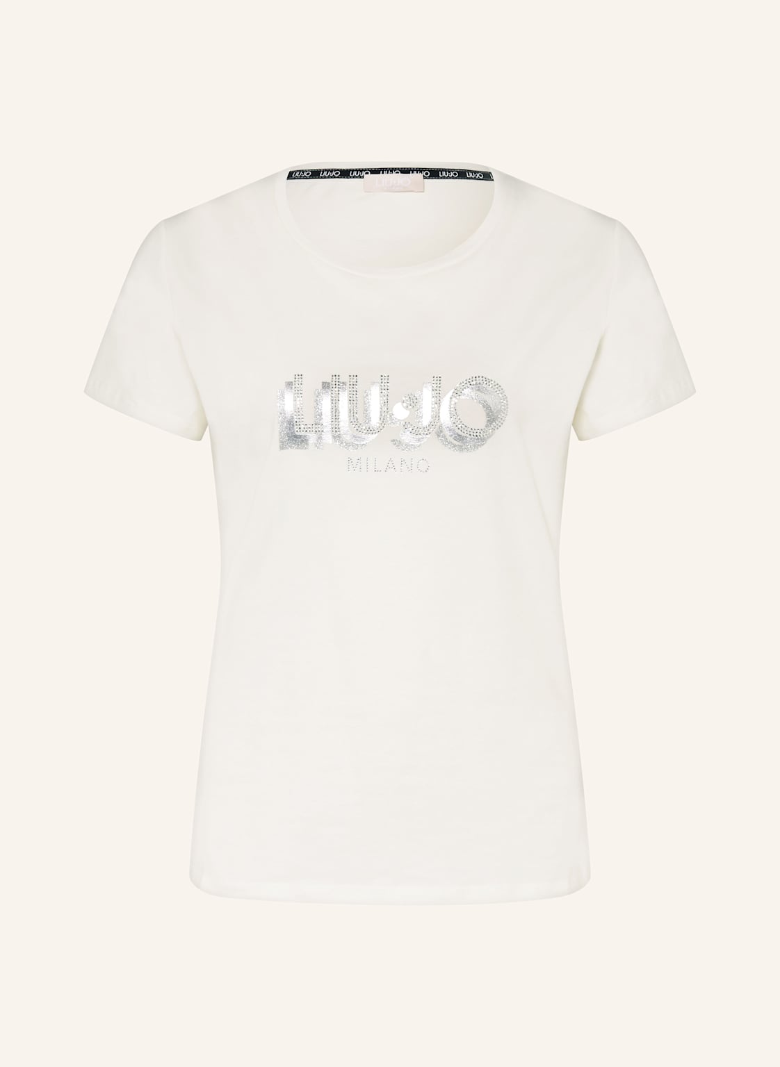 Liu Jo T-Shirt Mit Schmucksteinen beige Liu Jo T-Shirt Mit Schmucksteinen beige von LIU JO