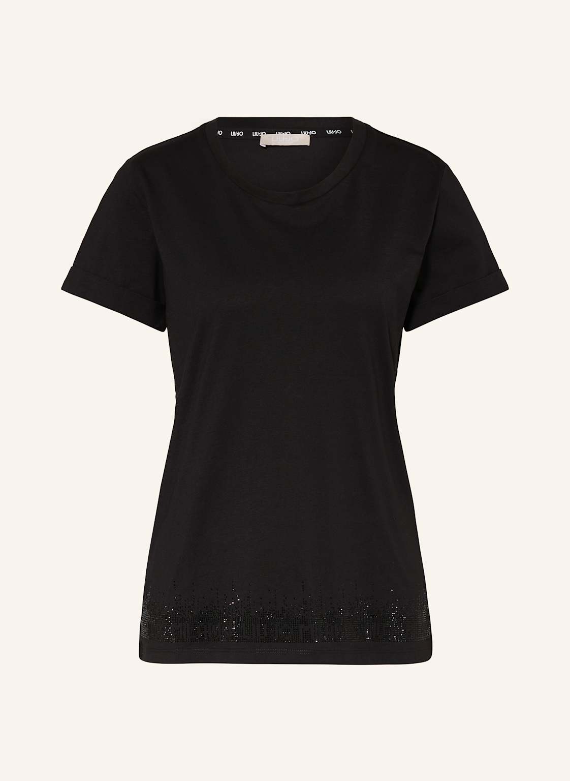 Liu Jo T-Shirt Mit Schmucksteinen schwarz Liu Jo T-Shirt Mit Schmucksteinen schwarz von LIU JO