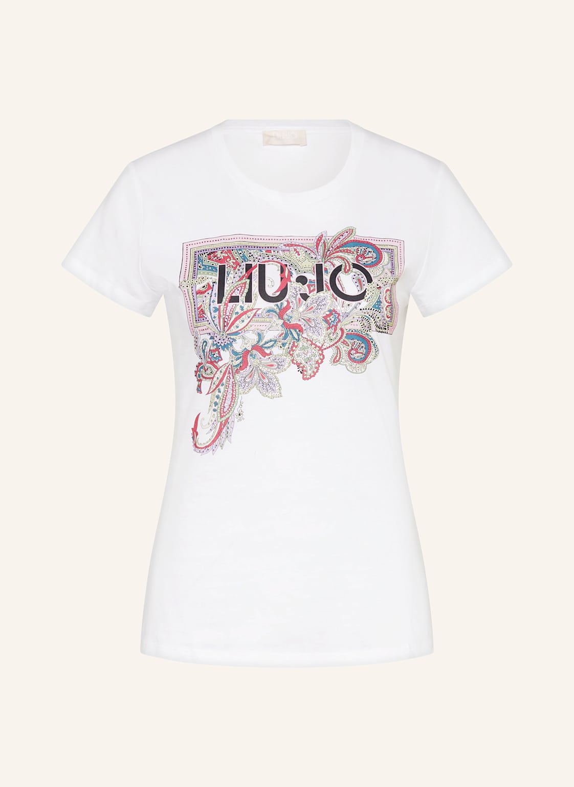 Liu Jo T-Shirt Mit Schmucksteinen weiss Liu Jo T-Shirt Mit Schmucksteinen weiss von LIU JO
