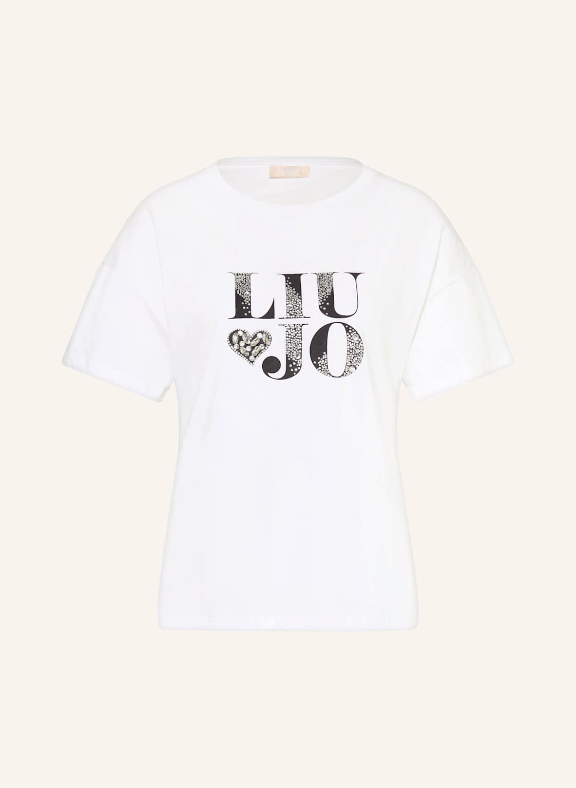 Liu Jo T-Shirt Mit Schmucksteinen weiss Liu Jo T-Shirt Mit Schmucksteinen weiss von LIU JO