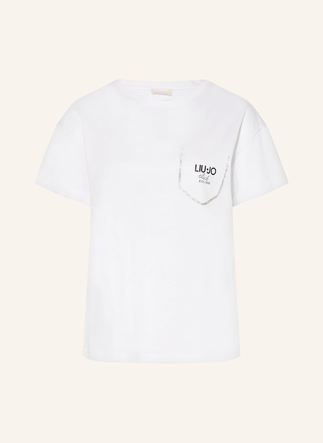 Liu Jo T-Shirt Mit Schmucksteinen weiss Liu Jo T-Shirt Mit Schmucksteinen weiss von LIU JO