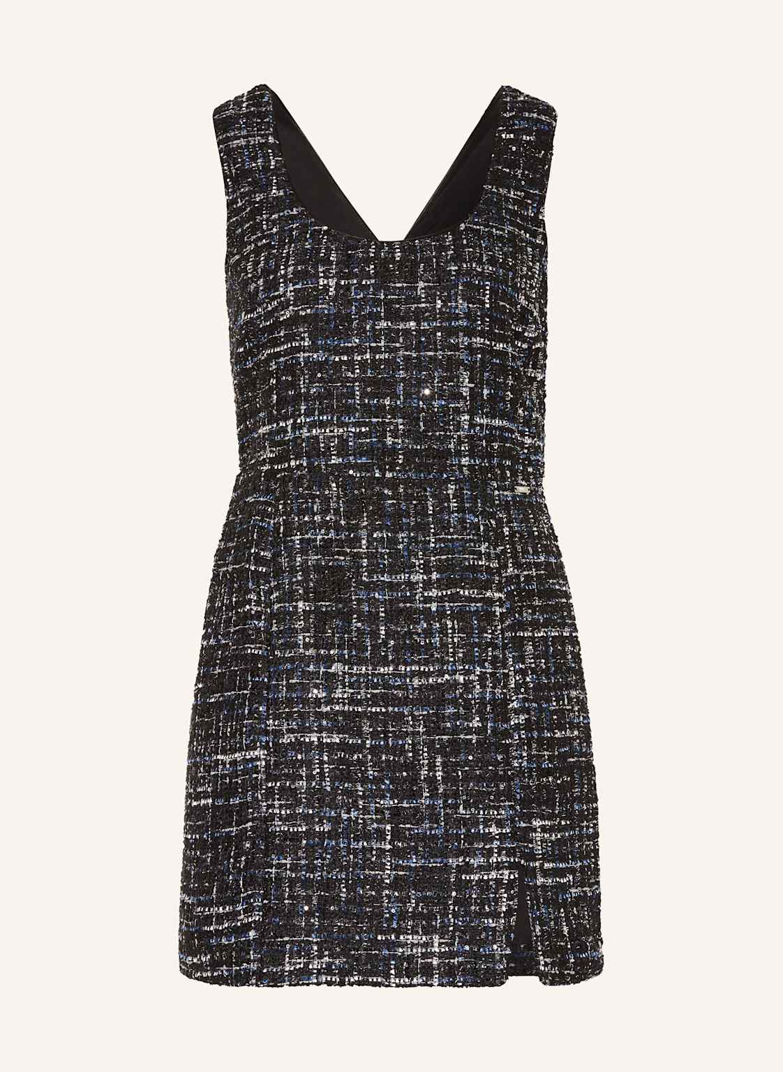 Liu Jo Tweed-Kleid Mit Pailletten Und Glitzergarn blau von LIU JO