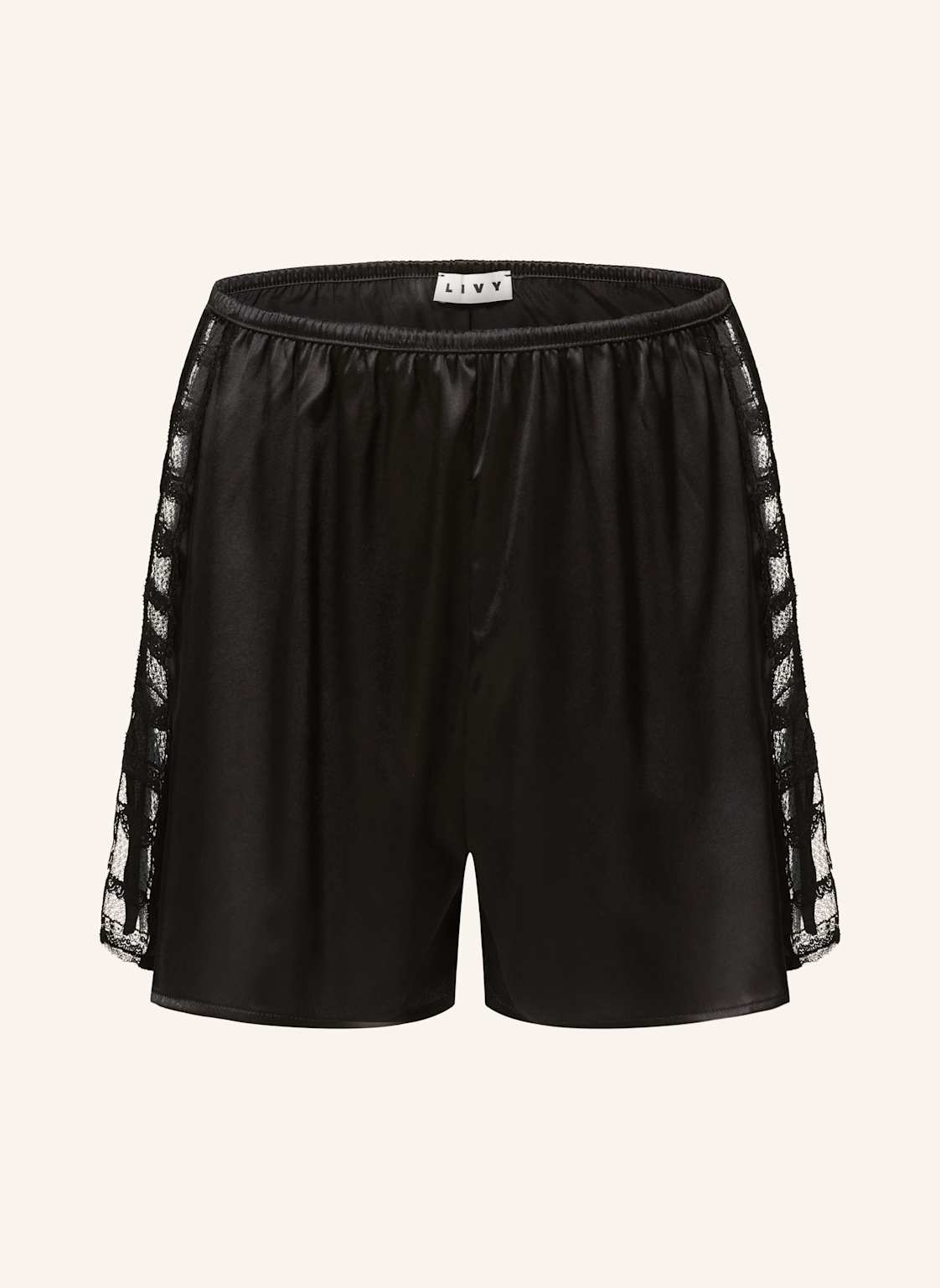 Livy Lounge-Shorts Aus Seide schwarz Livy Lounge-Shorts Aus Seide schwarz von LIVY