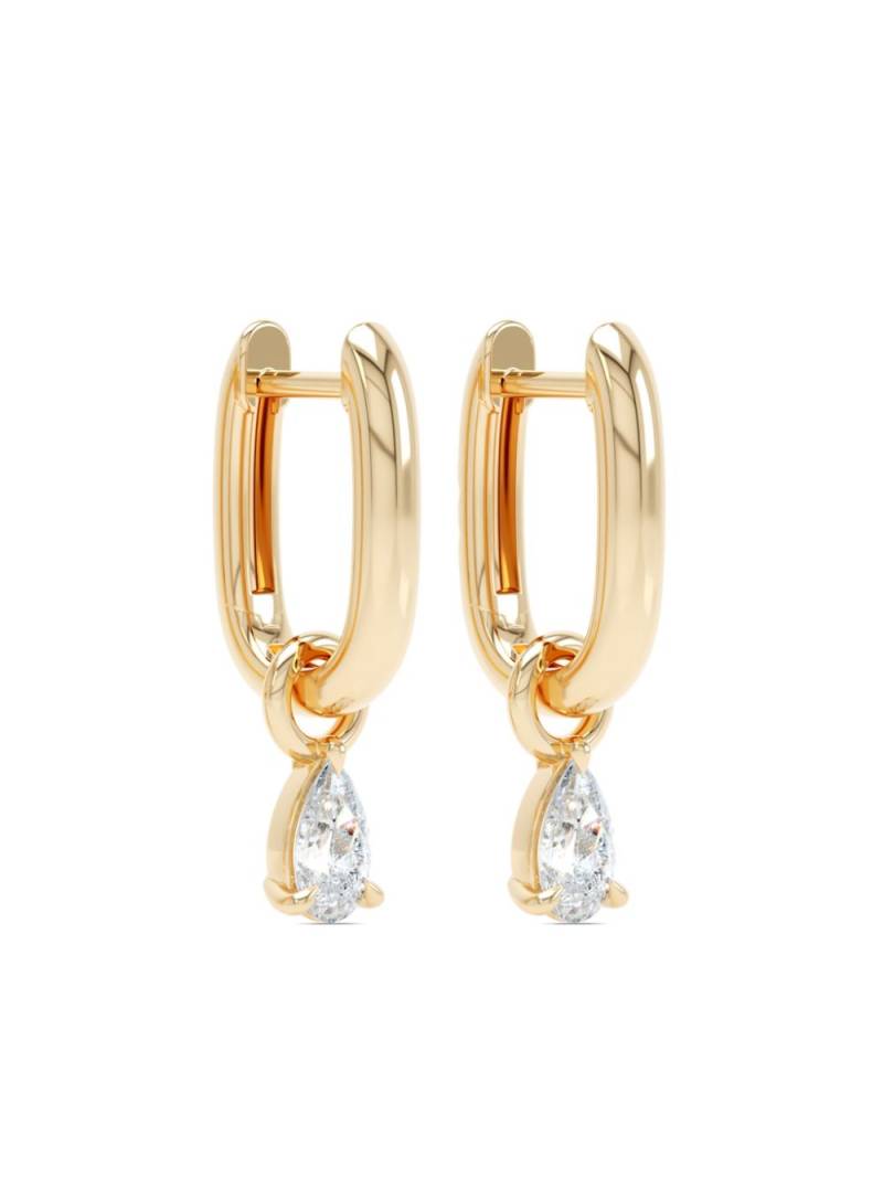 LOEV 14kt recycled yellow gold Allday hoop diamond earrings von LOEV