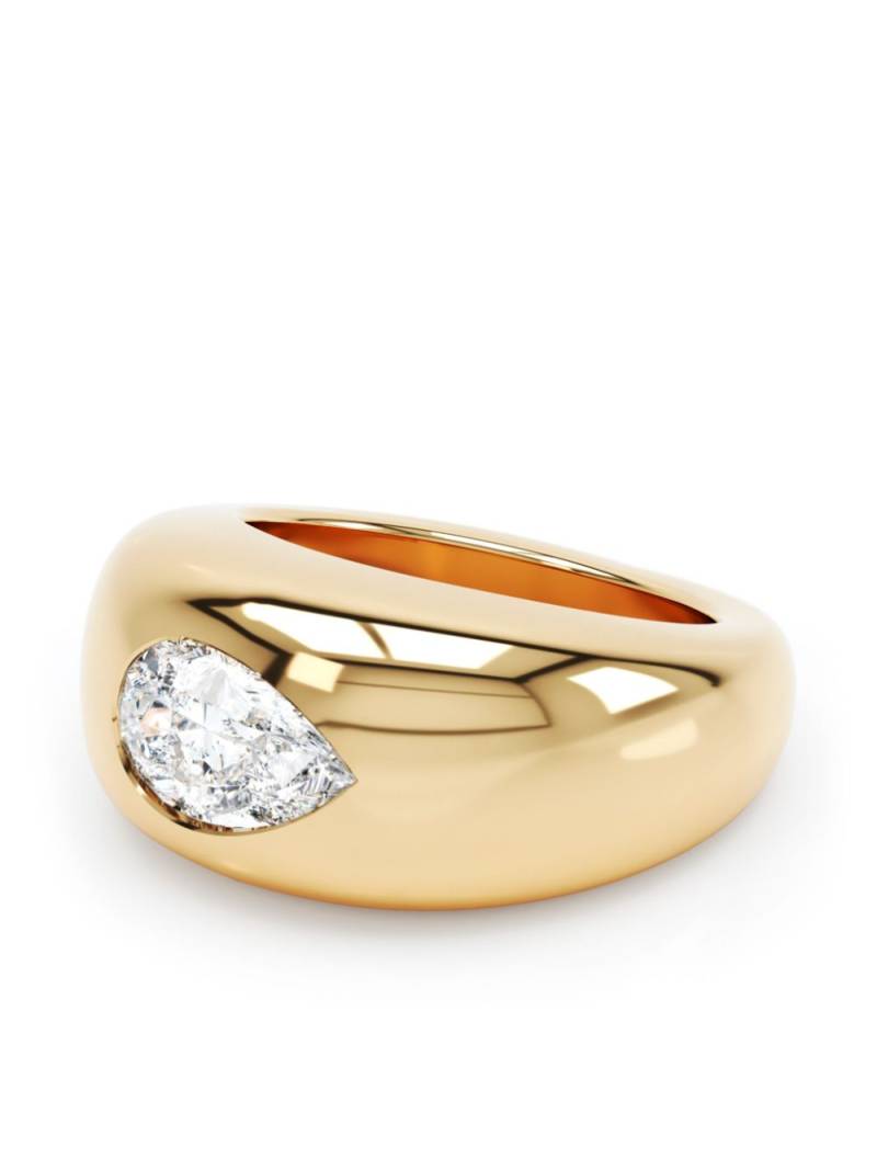 LOEV 18kt recycled yellow gold Curve diamond ring von LOEV