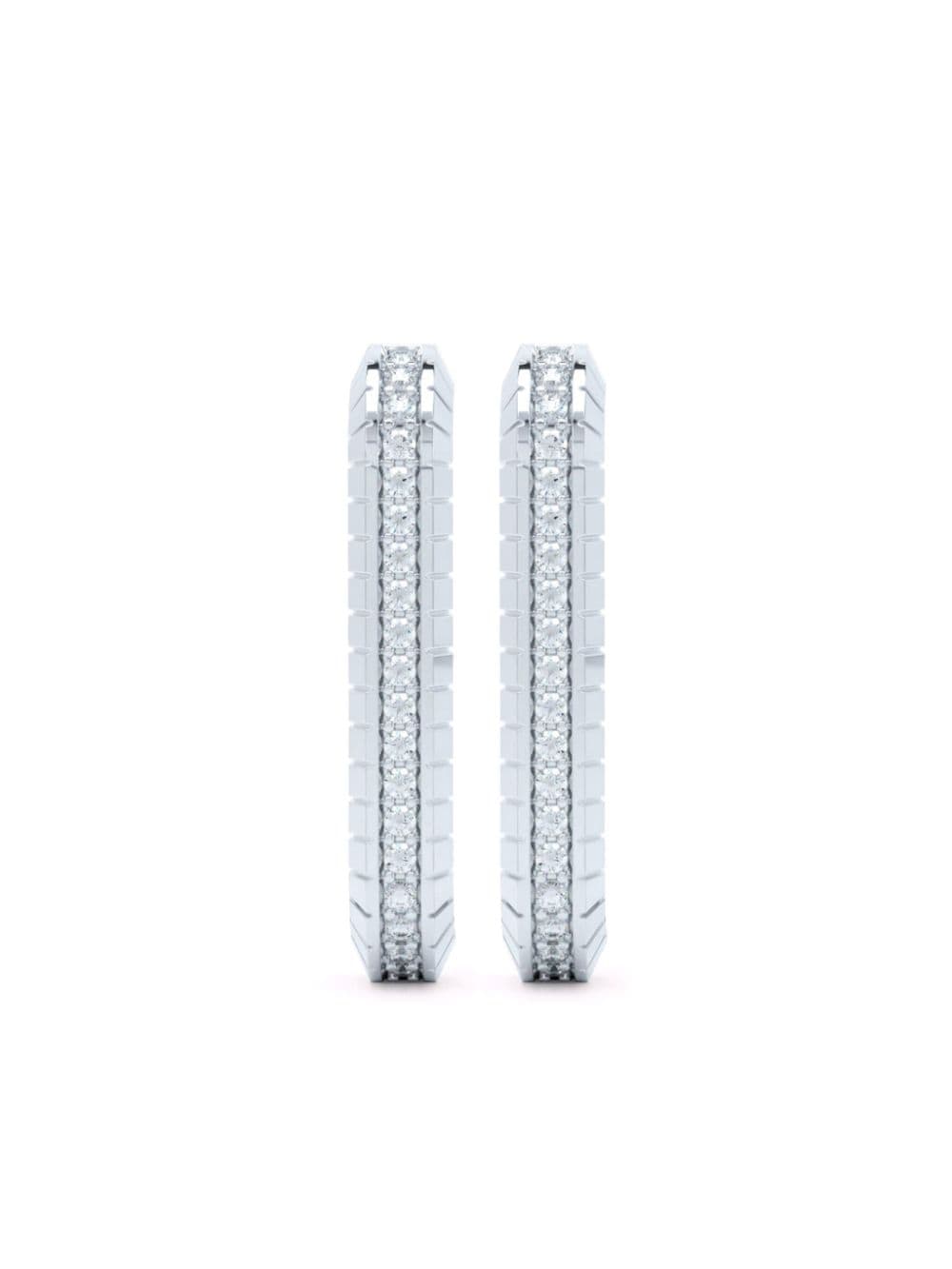 LOEV 18kt white gold Eternity diamond ear cuffs von LOEV