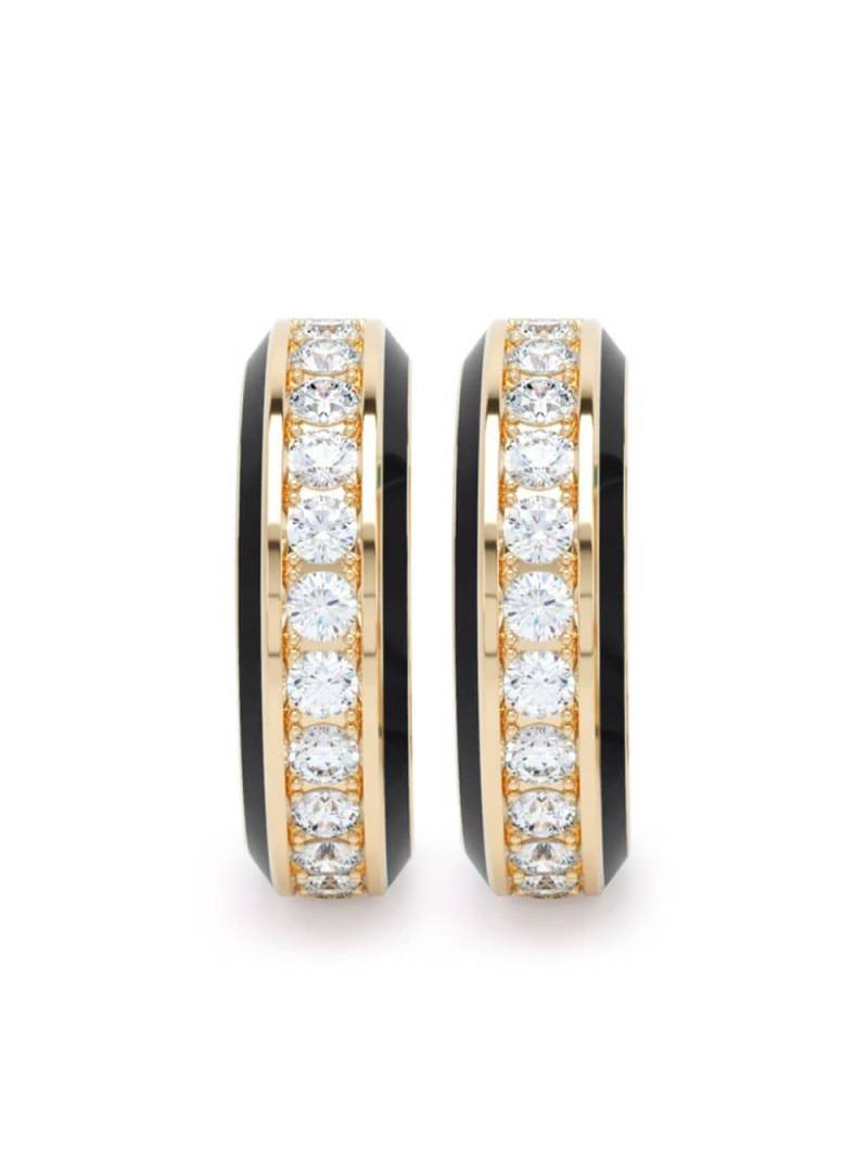 LOEV 18kt yellow gold Eternity diamond earrings von LOEV