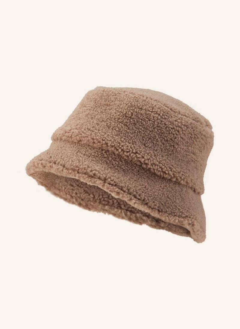 Loevenich Bucket-Hat Aus Teddyfell braun von LOEVENICH