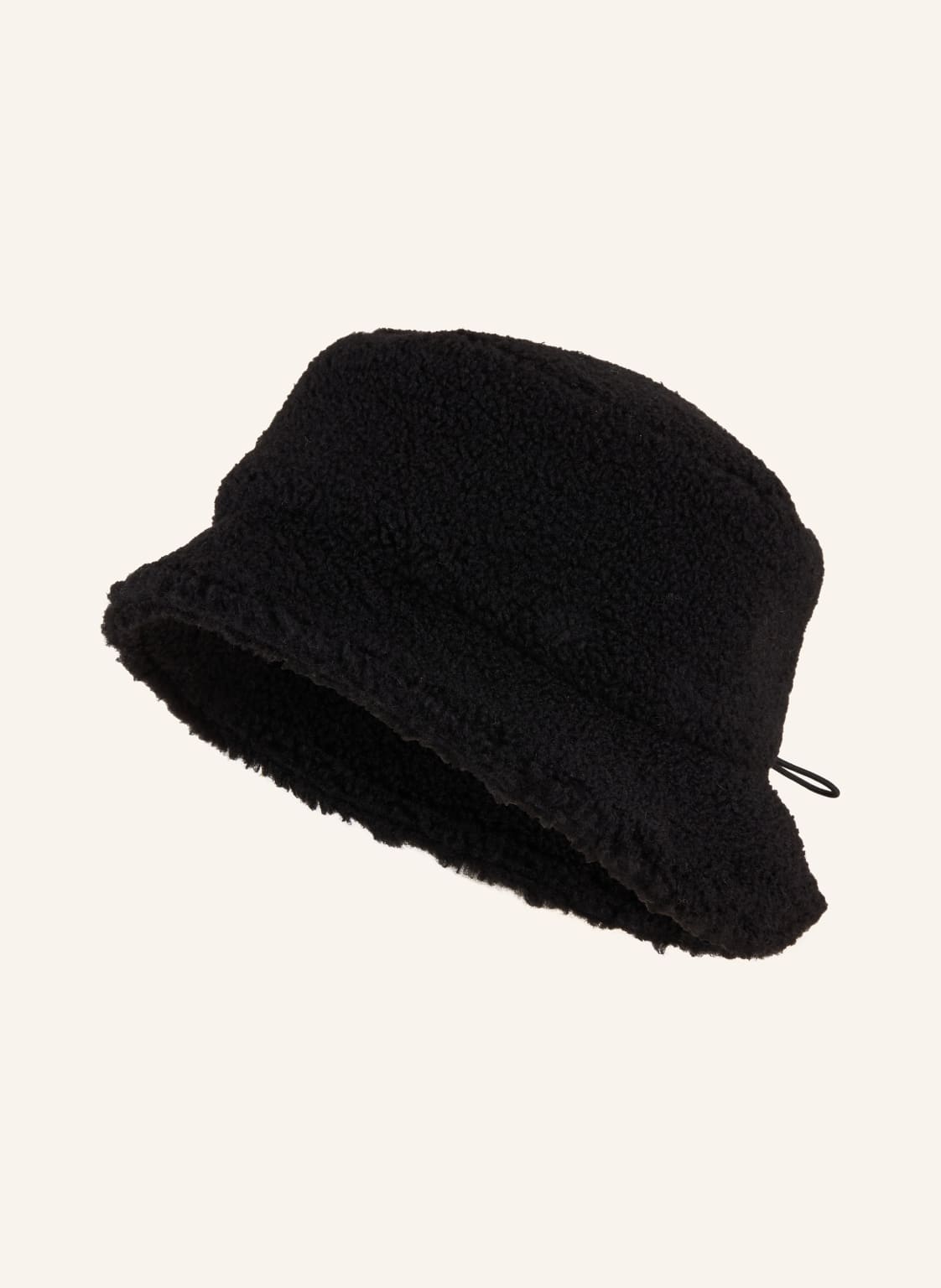 Loevenich Bucket-Hat Aus Teddyfell schwarz von LOEVENICH