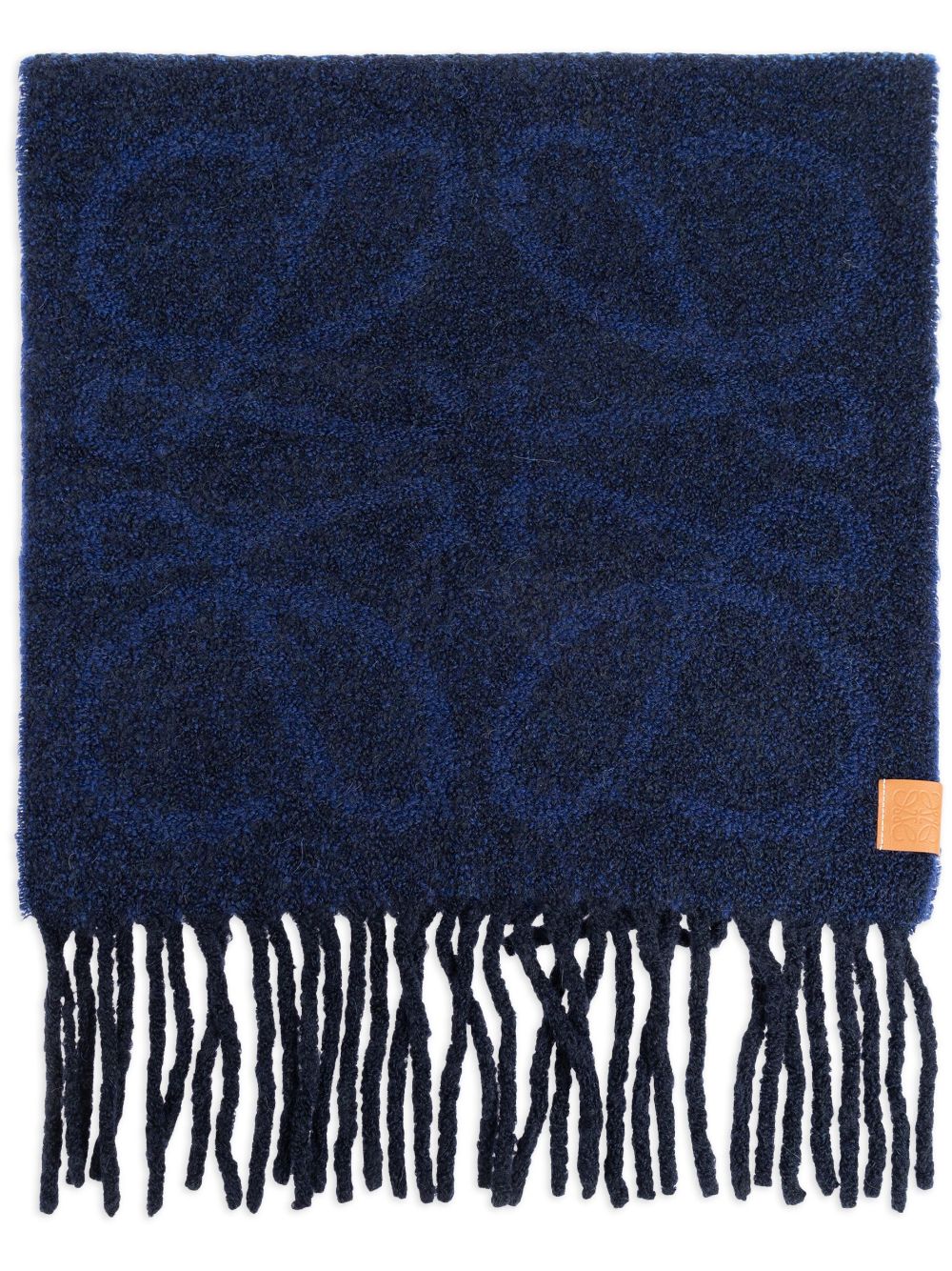 LOEWE Anagram alpaca-wool scarf - Blue von LOEWE