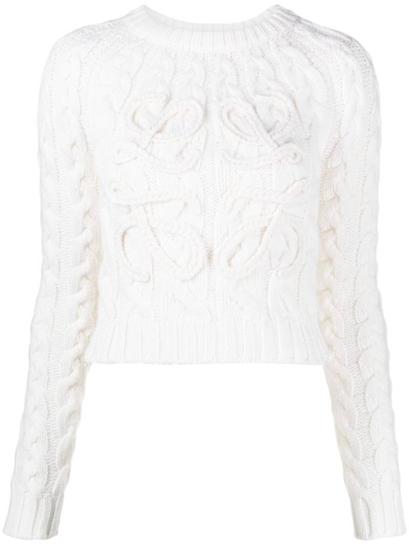 LOEWE Anagram-appliqué jumper - Neutrals von LOEWE