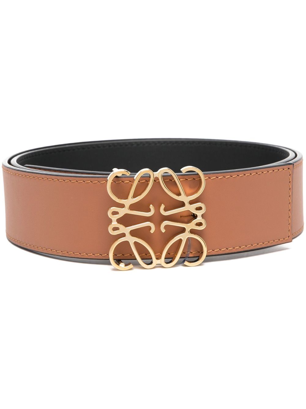 LOEWE Anagram-buckle leather belt - Brown von LOEWE