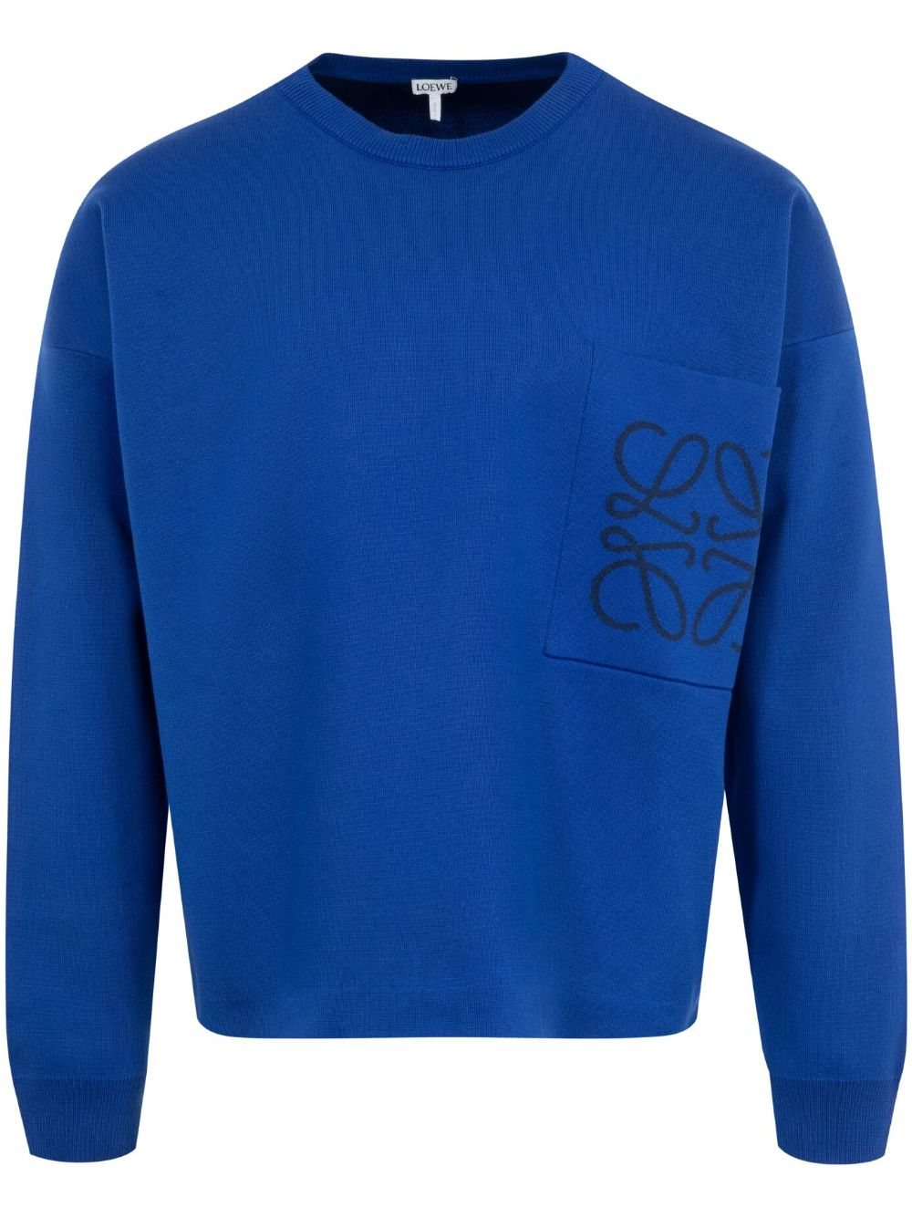 LOEWE Anagram-embroidered jumper - Blue von LOEWE